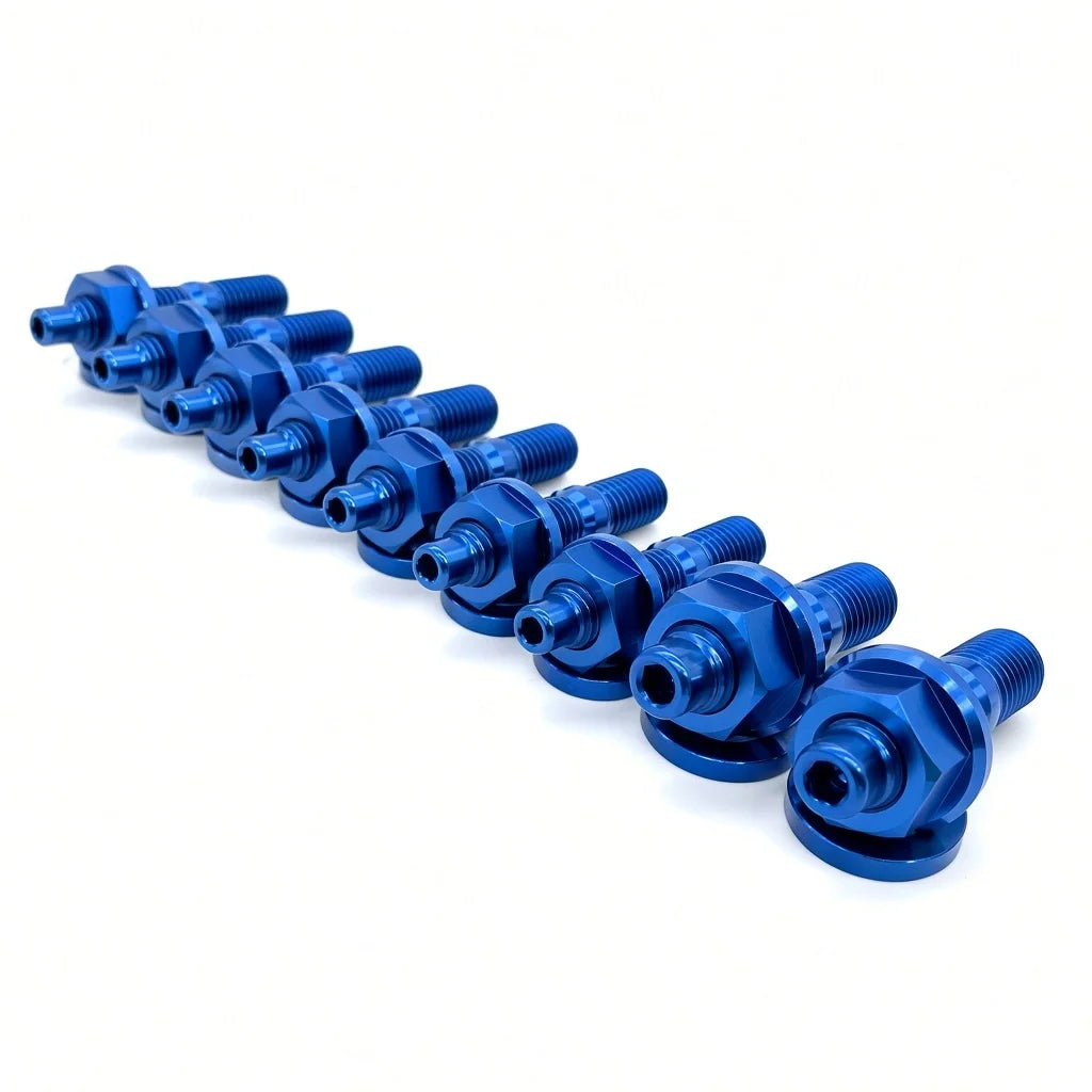 JDC Titanium Exhaust Manifold Stud Kit | Evo 1–9 / 2G DSM