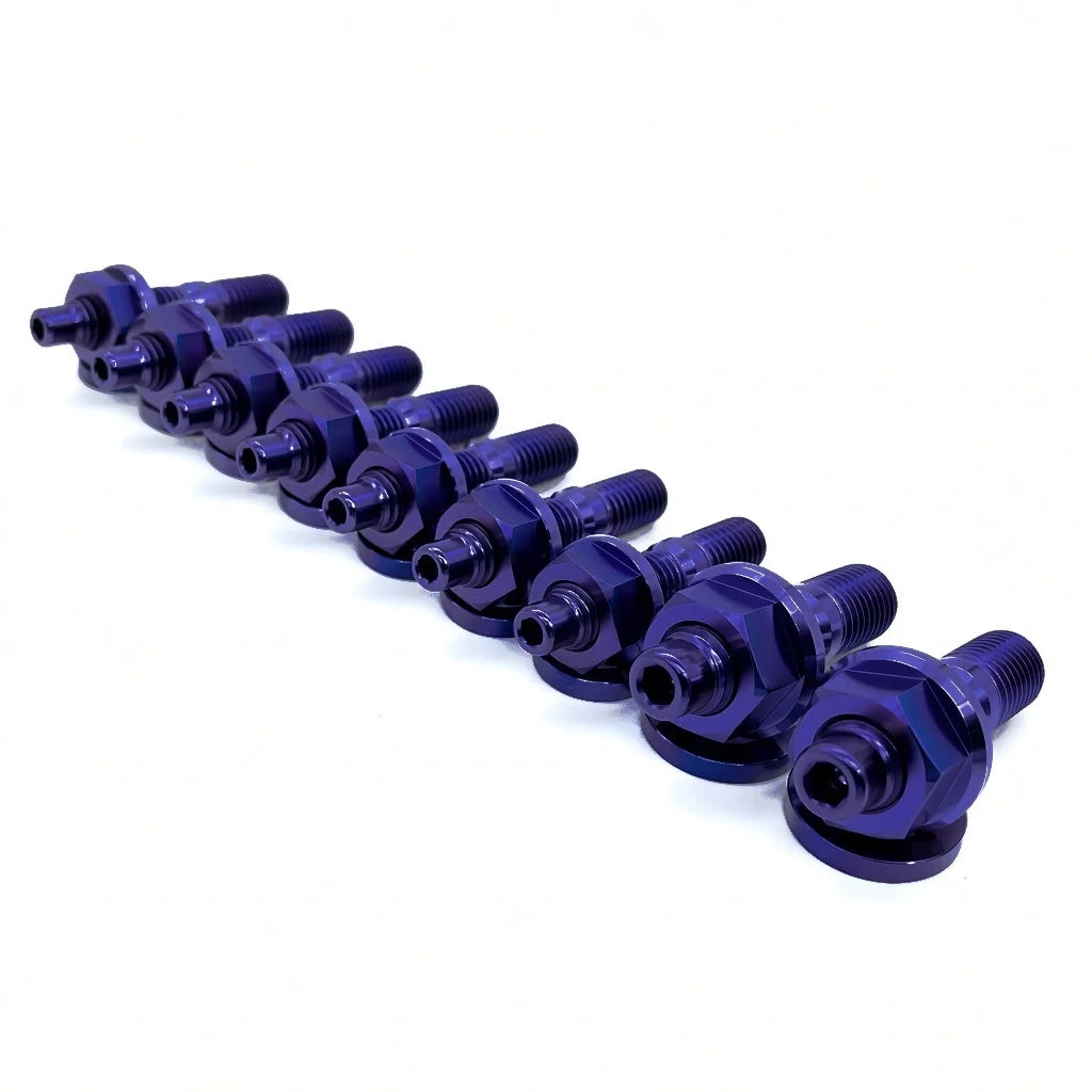 JDC Titanium Exhaust Manifold Stud Kit | Evo 1–9 / 2G DSM