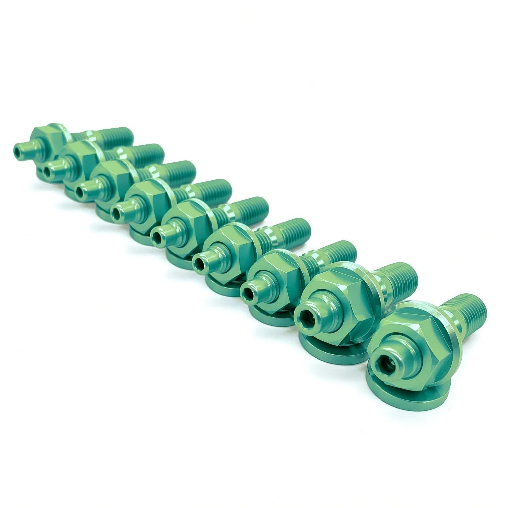 JDC Titanium Exhaust Manifold Stud Kit | Evo 1–9 / 2G DSM