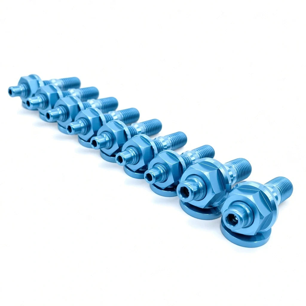 JDC Titanium Exhaust Manifold Stud Kit | Evo 1–9 / 2G DSM